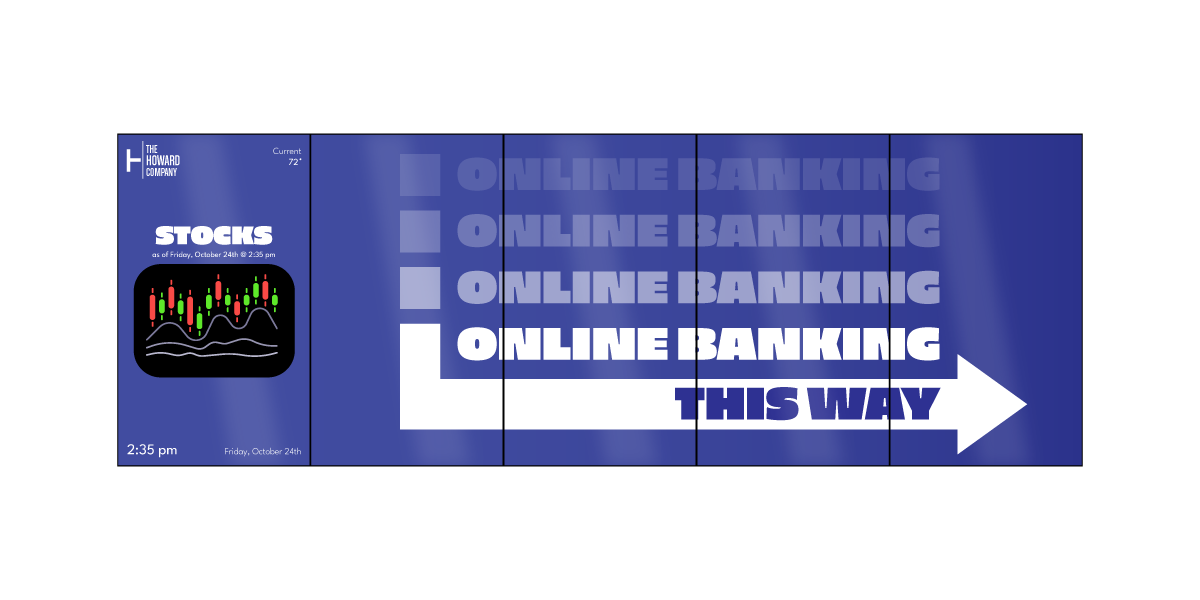Bank Digital Directional Signage Bank Digital Directional Signage
