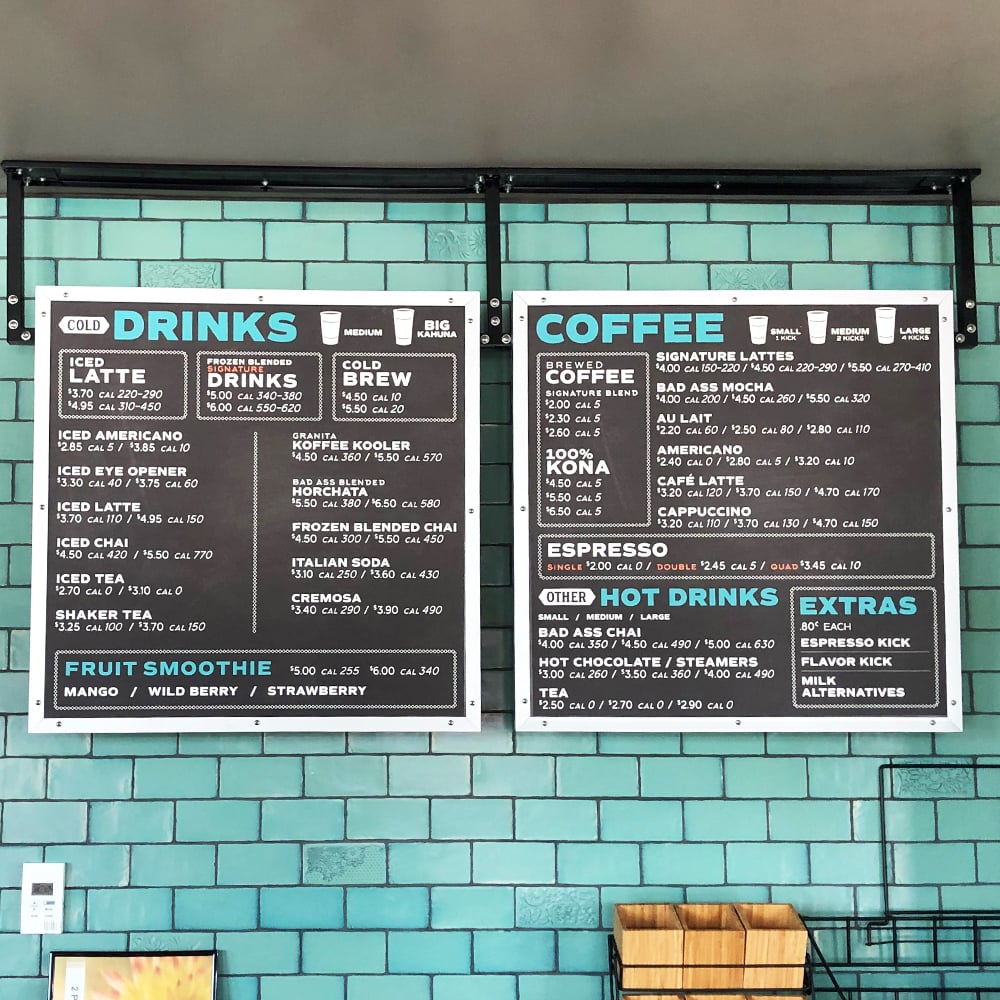 Indoor Magnetic Benchmark Menu System