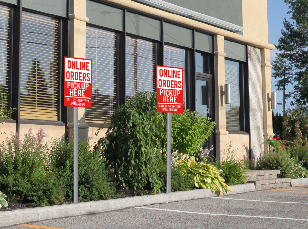 CURBSIDE PICK UP SIGNS CURBSIDE PICK UP SIGNS