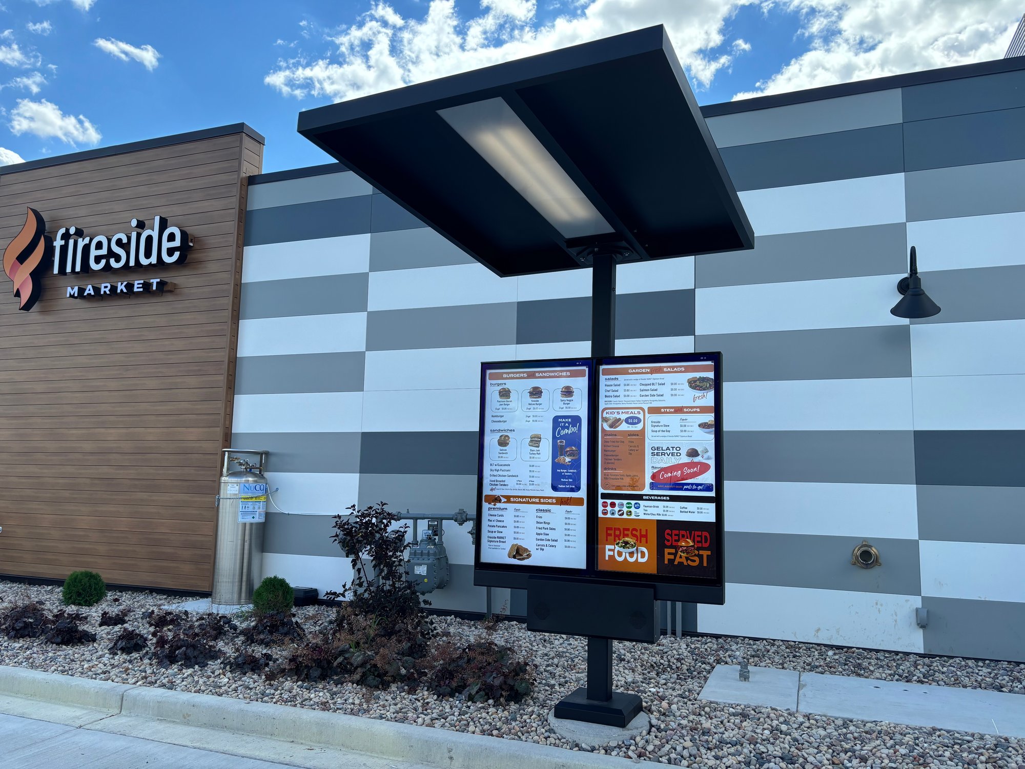 Fireside c-store and gasstation drive thru flex Fireside c-store and gasstation drive thru flex