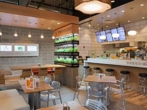 Clean design restaurant