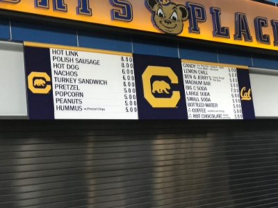 Indoor Menu Cal Berkeley