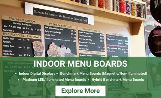 Indoor Menu Boards Solutions