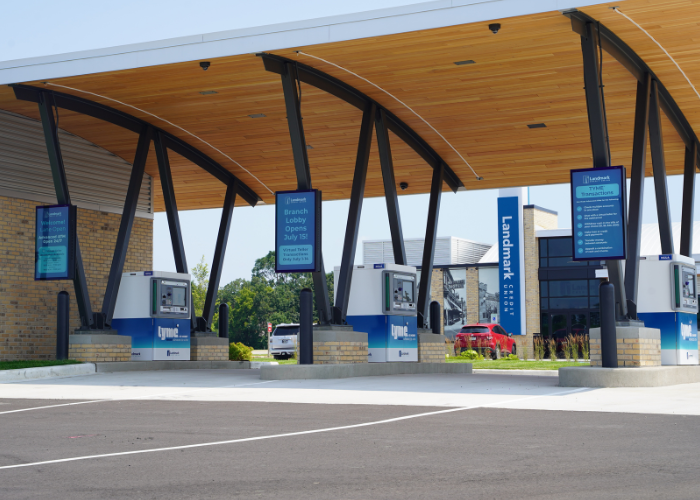 Digital Displays on Bank