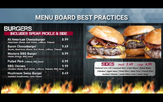 Menu Board Best Practices 528 x 330