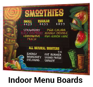Indoor Menu Boards