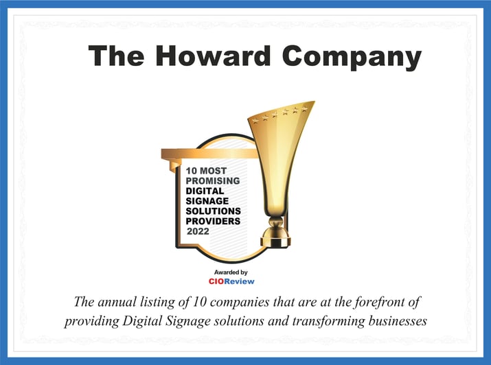 The Howard Company_Certificate
