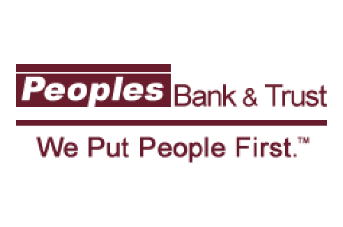 Peoples Bank & Trust logo - bank drive-thru systems and digital signage by The Howard Company