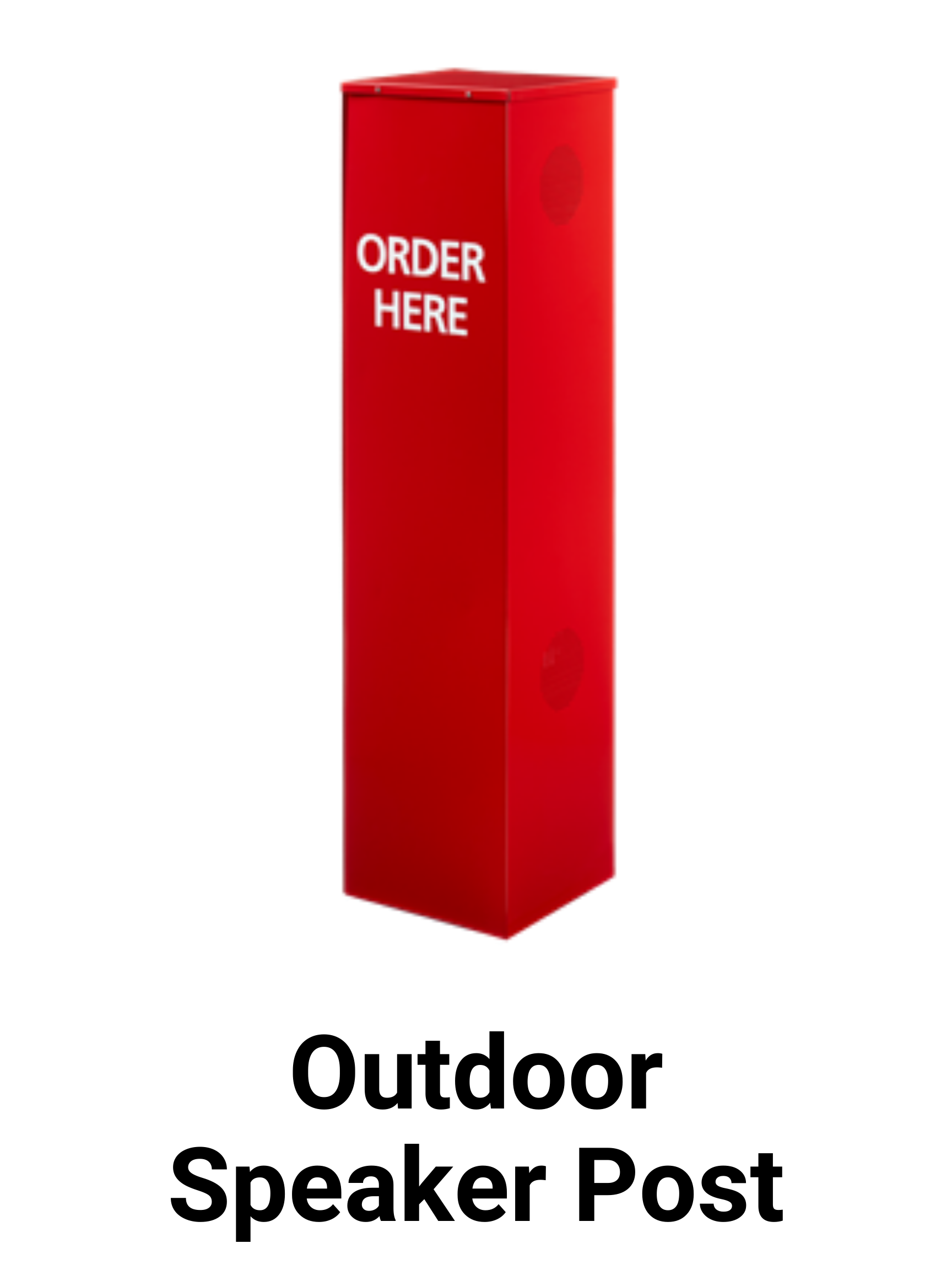48++ Drive thru speaker post