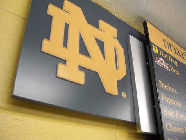 Notre Dame Digital menu board sat JACC032211054 640x480