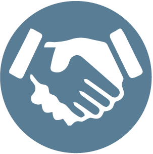 business handshake partnership logo 