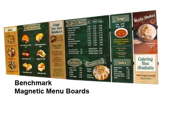 Benchmark Magnetic Menu Boards