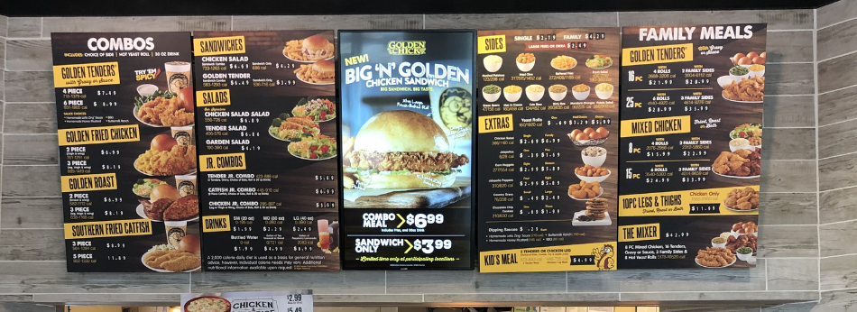 Hybrid Indoor Menu Board-2-1 Hybrid Indoor Menu Board-2-1