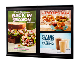 Platinum Arbys LED menu board Platinum Arbys LED menu board
