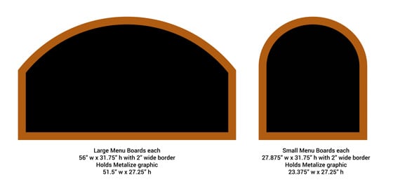Magnetic Menu Boards With Frames 560 x 280 Magnetic Menu Boards With Frames 560 x 280
