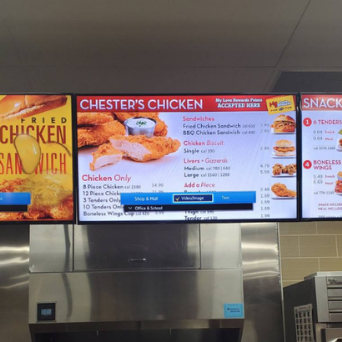 Chester's Chicken Menu Board