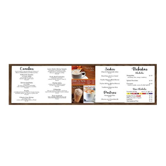 Indoor Magnetic (Benchmark) Menu Boards 540 x 540